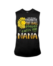 Grandmother My Favorite Softball Player Sleeveless Tee tile