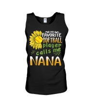 Grandmother My Favorite Softball Player Unisex Tank tile