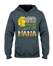 Grandmother My Favorite Softball Player Hooded Sweatshirt front