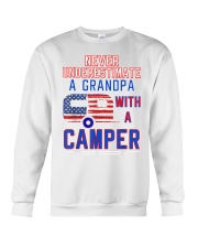 Grandfather Never Understimate A Grandpa Crewneck Sweatshirt tile