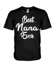 Grandmother Nana Best Nana Ever V-Neck T-Shirt tile