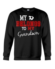 Grandmother My Heart Belongs To My Grandson Crewneck Sweatshirt tile