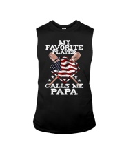 Grandfather My Favorite Player Calls Me Papa Sleeveless Tee tile