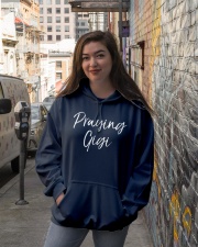 Grandmother Praying Gigi Prayer Cute Christian Hooded Sweatshirt lifestyle-unisex-hoodie-front-1