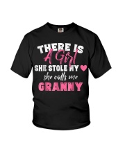 Grandmother Gifts S She Calls Me Granny Saying Youth T-Shirt tile