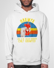 Grandfather Grumpier Chicken Hooded Sweatshirt garment-hooded-sweatshirt-front-03