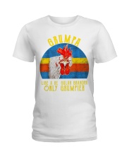 Grandfather Grumpier Chicken Ladies T-Shirt tile