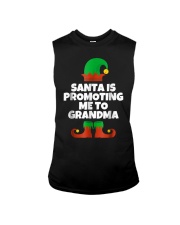 Grandmother Santa Is Promoting Me To Grandma Elf Sleeveless Tee tile