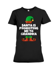 Grandmother Santa Is Promoting Me To Grandma Elf Premium Fit Ladies Tee tile