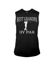 Grandfather Golf Mens Best Grandpa By Par Sleeveless Tee tile