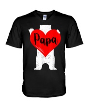 Grandfather Papa Bear V-Neck T-Shirt tile