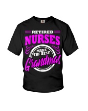 Grandmother Nurse Retirement Grandma Retired Youth T-Shirt tile