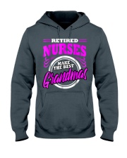 Grandmother Nurse Retirement Grandma Retired Hooded Sweatshirt front
