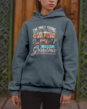 Grandmother Quilting The Only Thing Quilting Hooded Sweatshirt apparel-hooded-sweatshirt-lifestyle-front-03