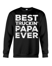 Grandfather Best Truckin Papa Ever Crewneck Sweatshirt tile