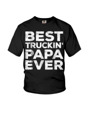 Grandfather Best Truckin Papa Ever Youth T-Shirt tile