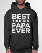 Grandfather Best Truckin Papa Ever Hooded Sweatshirt garment-hooded-sweatshirt-front-03
