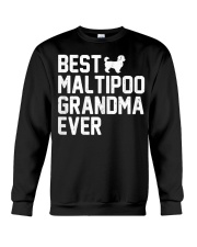 Grandmother Womens Best Grandma Maltipoo Ever Crewneck Sweatshirt tile