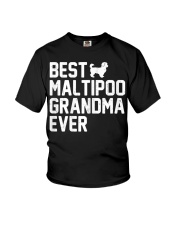 Grandmother Womens Best Grandma Maltipoo Ever Youth T-Shirt tile