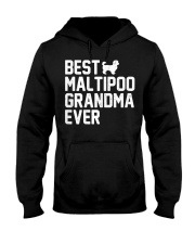 Grandmother Womens Best Grandma Maltipoo Ever Hooded Sweatshirt tile