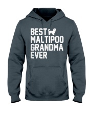 Grandmother Womens Best Grandma Maltipoo Ever Hooded Sweatshirt front