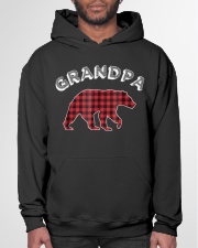 Grandfather Bear Red Checkered Plaid Bear Hooded Sweatshirt garment-hooded-sweatshirt-front-03