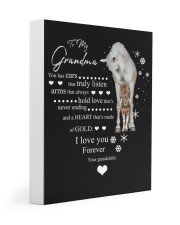 Grandmother Christmas Heart Made Of Gold 11x14 Gallery Wrapped Canvas Prints front