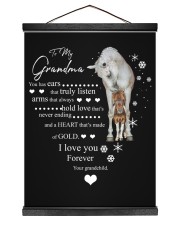 Grandmother Christmas Heart Made Of Gold Hanging Canvas tile