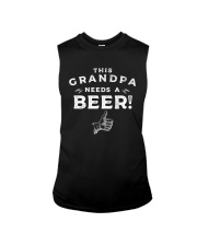 Grandfather This Grandpa Needs A Beer Sleeveless Tee tile