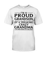 Grandmother I M A Proud Grandson Of A Freaking Classic T-Shirt tile