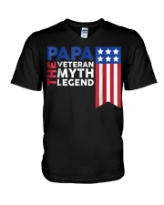 Grandfather Veteran The Myth The Legend V-Neck T-Shirt tile