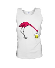 Flamingo Drink Beer Unisex Tank tile