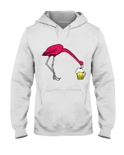 Flamingo Drink Beer Hooded Sweatshirt tile