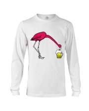 Flamingo Drink Beer Long Sleeve Tee tile