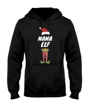 Grandmother Nana Elf Christmas Elves Pajama Hooded Sweatshirt tile