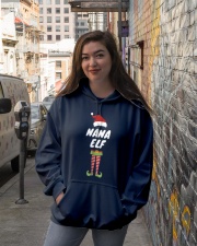 Grandmother Nana Elf Christmas Elves Pajama Hooded Sweatshirt lifestyle-unisex-hoodie-front-1