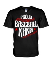 Grandmother Proud Nana Baseball Grandson V-Neck T-Shirt tile