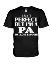 Grandfather IM A Pa So Close Enough V-Neck T-Shirt tile