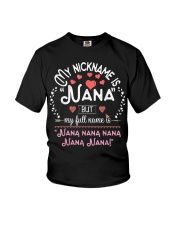 Grandmother My Nickname Is Nana Youth T-Shirt tile