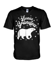 Grandfather Bonus Grandpa V-Neck T-Shirt tile
