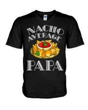 Grandfather Nacho Average Papa V-Neck T-Shirt tile