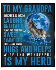Grandfather Halloween Grandpa Is My Hero Fleece Blanket - 50" x 60" front
