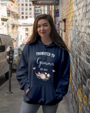 Grandmother Promoted To Gamma 2019 Hooded Sweatshirt lifestyle-unisex-hoodie-front-1
