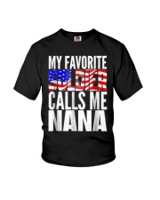 Grandmother My Favorite Soldier Calls Me Nana Youth T-Shirt tile