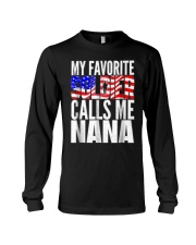 Grandmother My Favorite Soldier Calls Me Nana Long Sleeve Tee tile