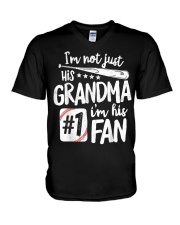 Grandmother Im Not Just His Grandma V-Neck T-Shirt tile