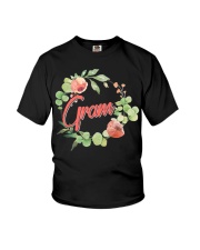 Grandmother Grandma Floral Youth T-Shirt tile