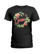 Grandmother Grandma Floral Ladies T-Shirt tile