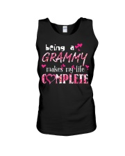 Grandmother Being A Grammy Makes My Life Complete Unisex Tank tile