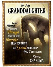 Granddaughter Christmas You Are Brave Large Fleece Blanket - 60" x 80" front